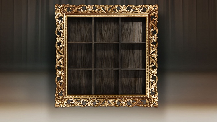 Модуль для книг квадратный. Багет Винченцо