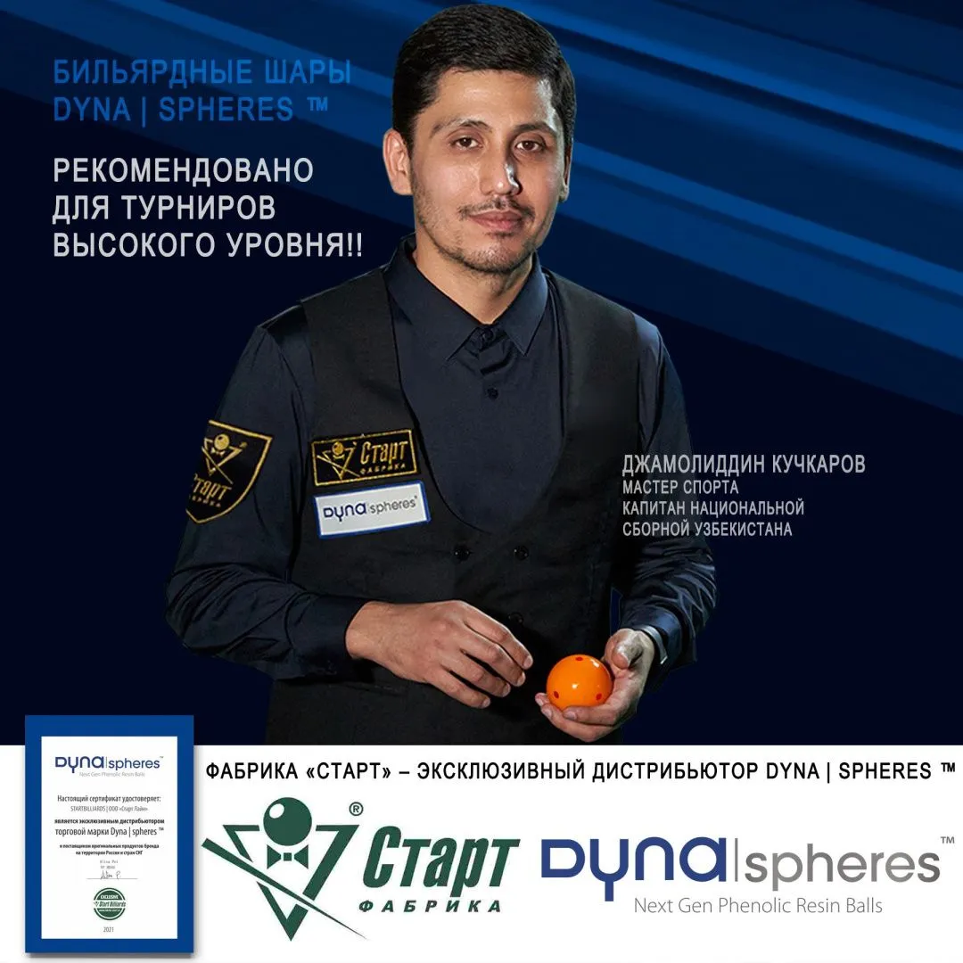 Шары Dynaspheres Prime Pyramid 67 мм Желтый биток с точками