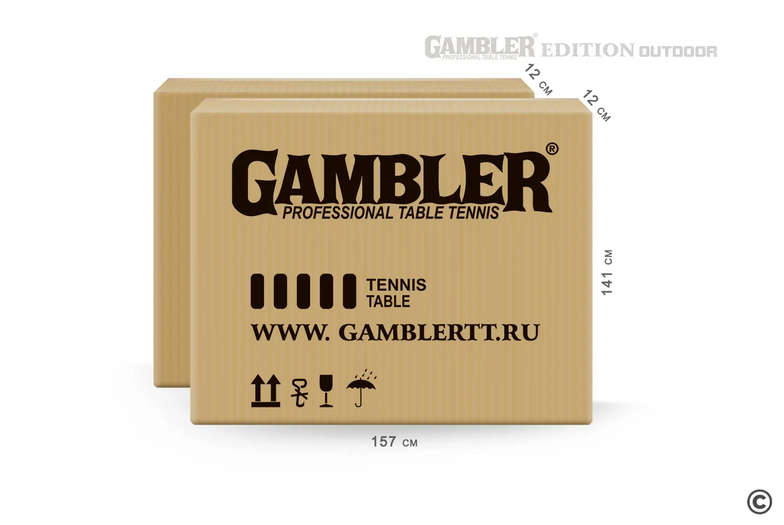 Стол теннисный Edition Outdoor Синий