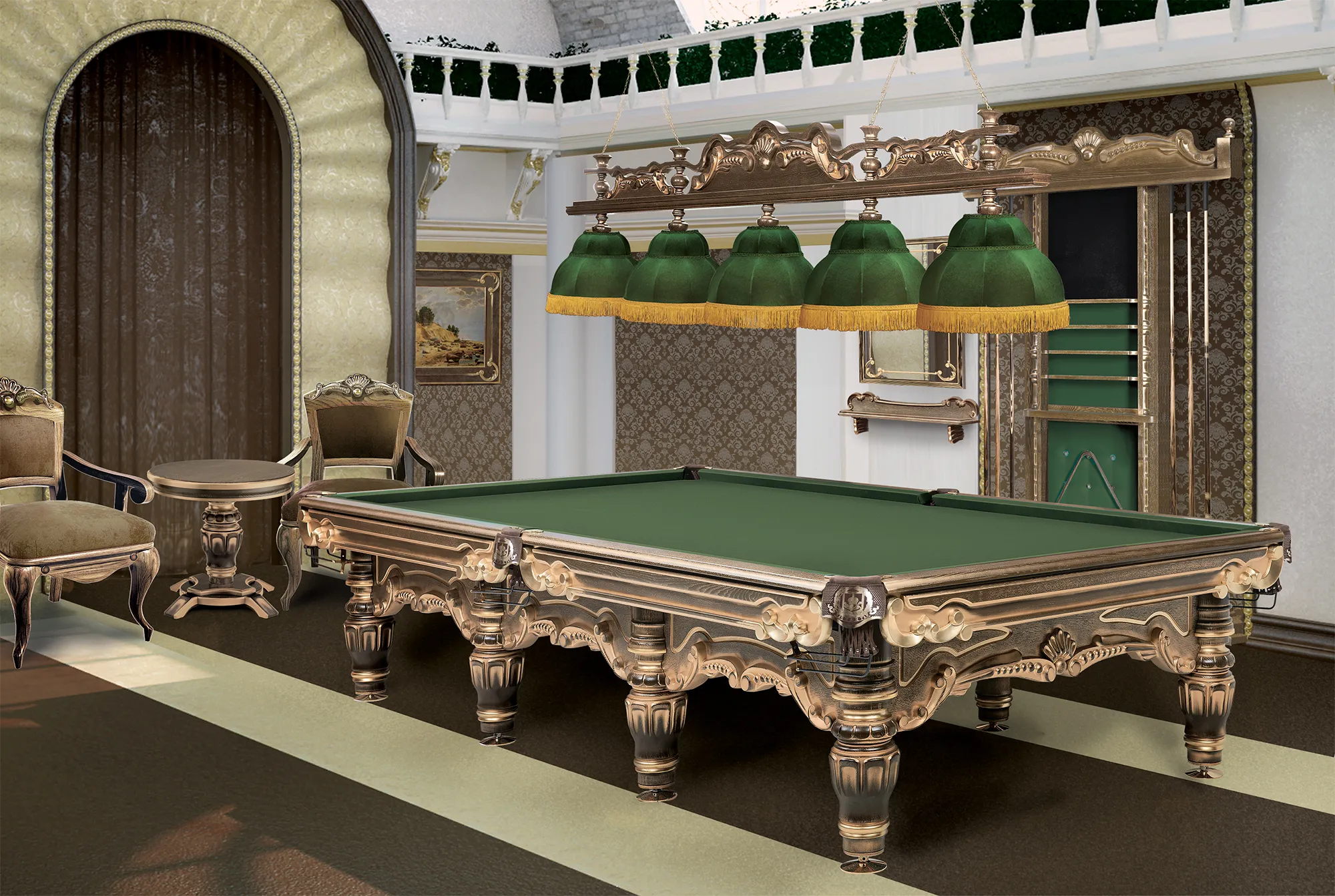 Бильярдный стол «Император Голд»